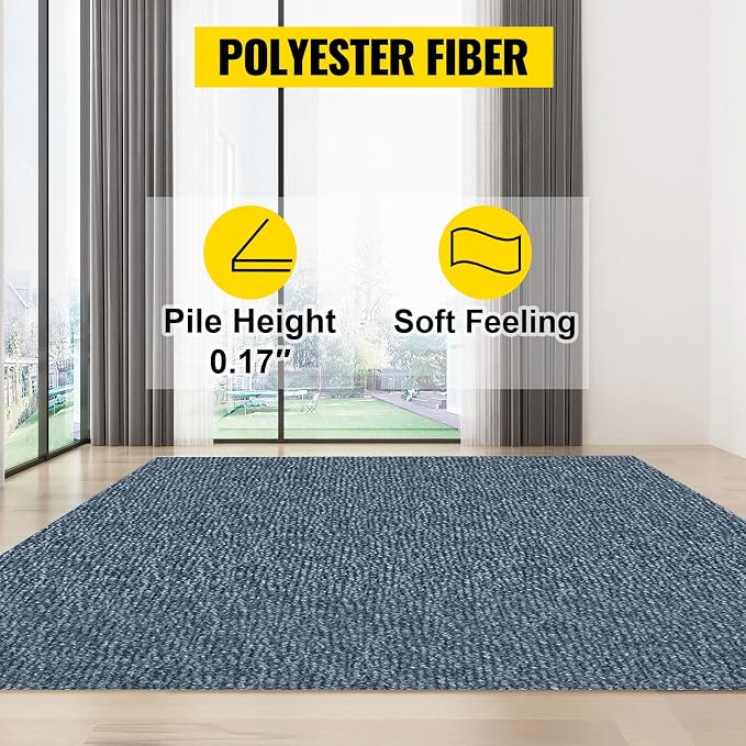 Happybuy 6 ft x 36 ft Grey Marine Carpet for Boats Waterproof - 0.18" Thick Indoor Outdoor Rug Carpet Roll for Home Patio Porch Deck
