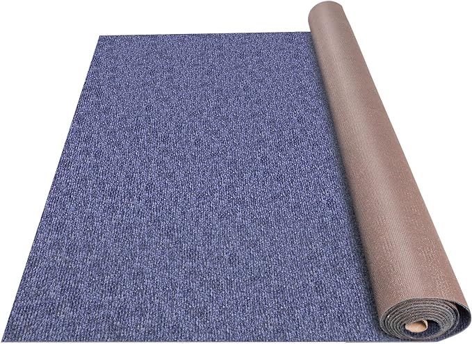 Happybuy 6 ft x 36 ft Deep Blue Marine Carpet for Boats Waterproof - 0.18" Thick Indoor Outdoor Rug Carpet Roll for Home Patio Porch Deck