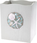 Avanti Linens - Wastebasket, Decorative Trash Can, Coastal, Seaglass