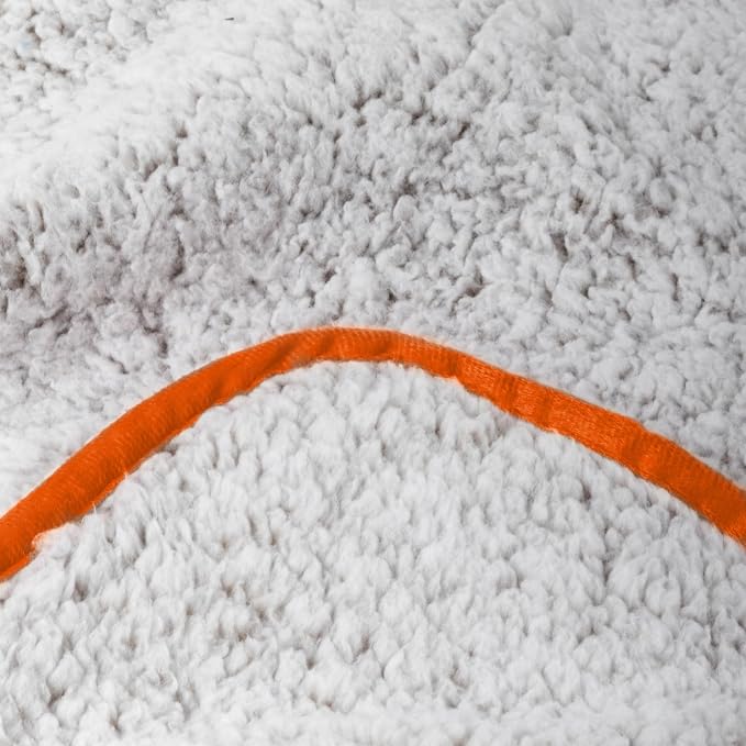 Logo Brands NCAA Frosty Fleece Blanket (50" x 60") – Soft & Warm Sherpa Material with Team Logo, Team Color Trim, Great Gift for Alumni & Students