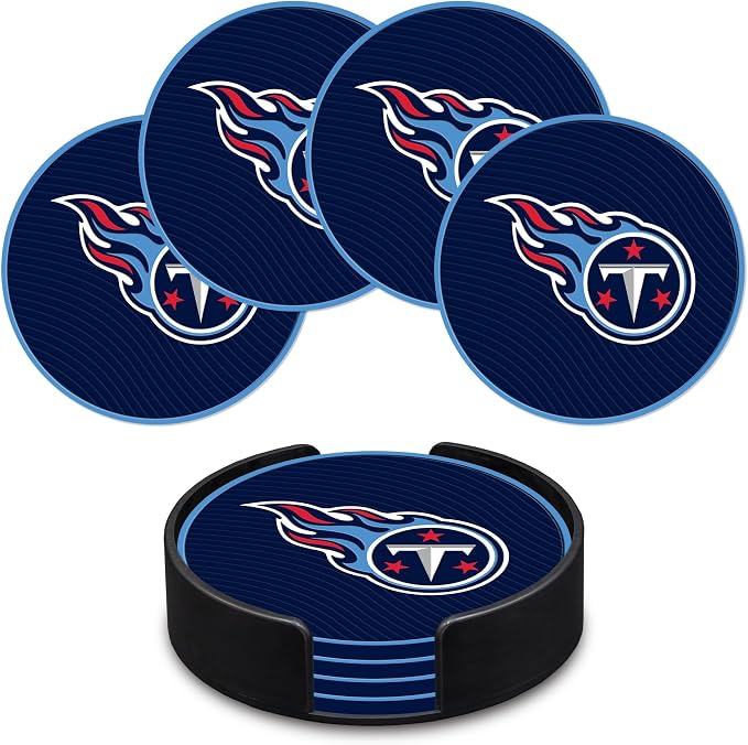 Rico Industries NFL Football Classic Favorites: PVC Coaster Set (4-Pack)
