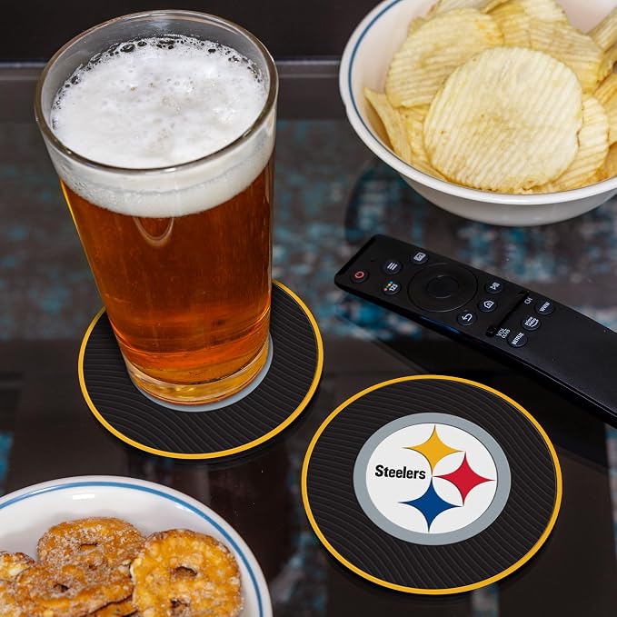 Rico Industries NFL Football Classic Favorites: PVC Coaster Set (4-Pack)