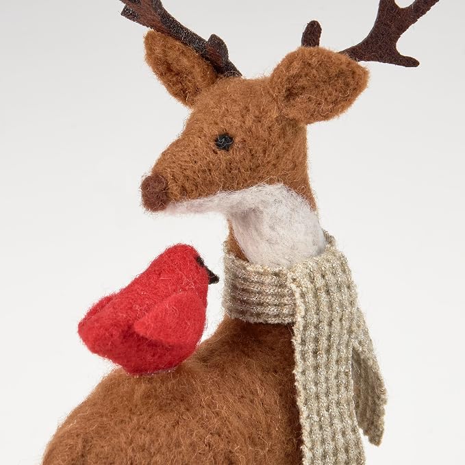 Primitives by Kathy Cardinal & Deer Collectible Critter Set