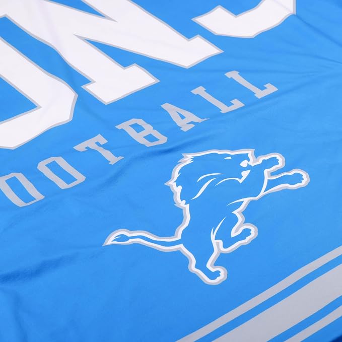 FOCO Detroit Lions NFL Team Property Of Sherpa Fleece Blanket