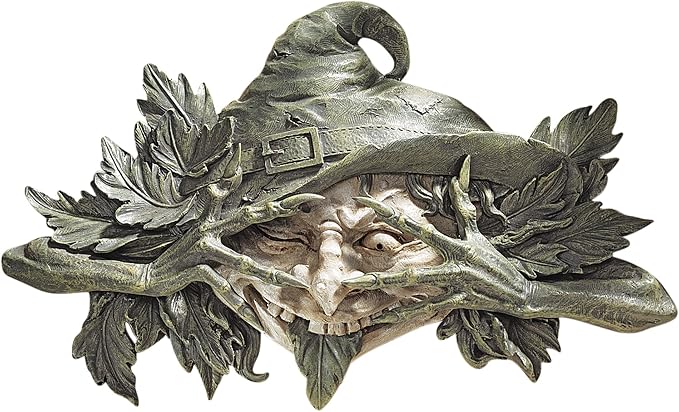 The Poison Ivy Forest Witch: Greenman Wall Sculpture