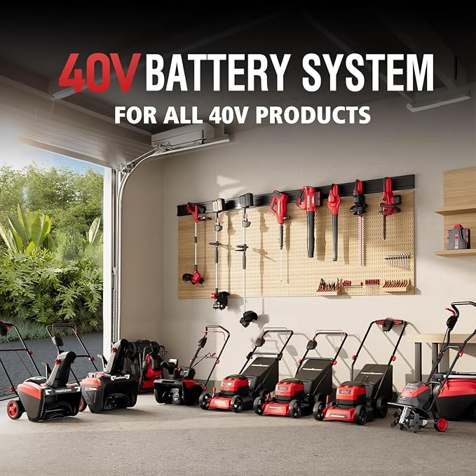 PowerSmart 17" Electric Lawn Mower 40V Cordless Mower, 3-in-1 Brushless Push Lawn Mower with 4.0Ah Battery & Charger, Lightweight, Foldable Handles