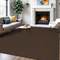 IOHOUZE Washable Area Rug 6x9 Non Slip Rubber Backed Rugs for Living Room, Dining Room Rugs Bedroom Rug, Woven Indoor Floor Carpet for Living Room Nursery Office, Brown