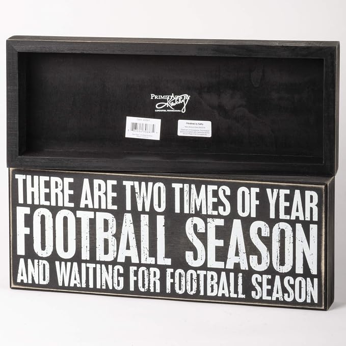 Primitives by Kathy Classic Box Sign, Football Season