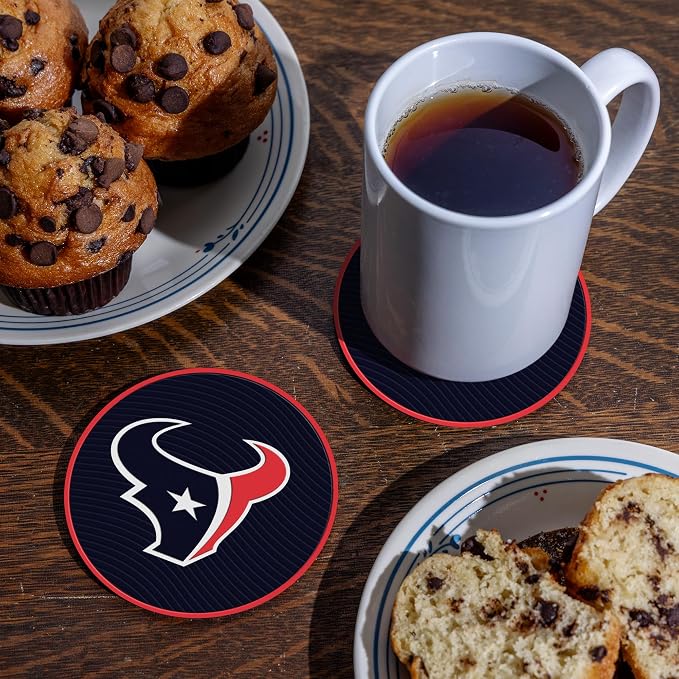 Rico Industries NFL Football Classic Favorites: PVC Coaster Set (4-Pack)