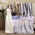 Carstens, Inc. Dean Crouser Plush Sherpa Fleece Oversized Throw Blanket 54" x 68", A Moment's Rest