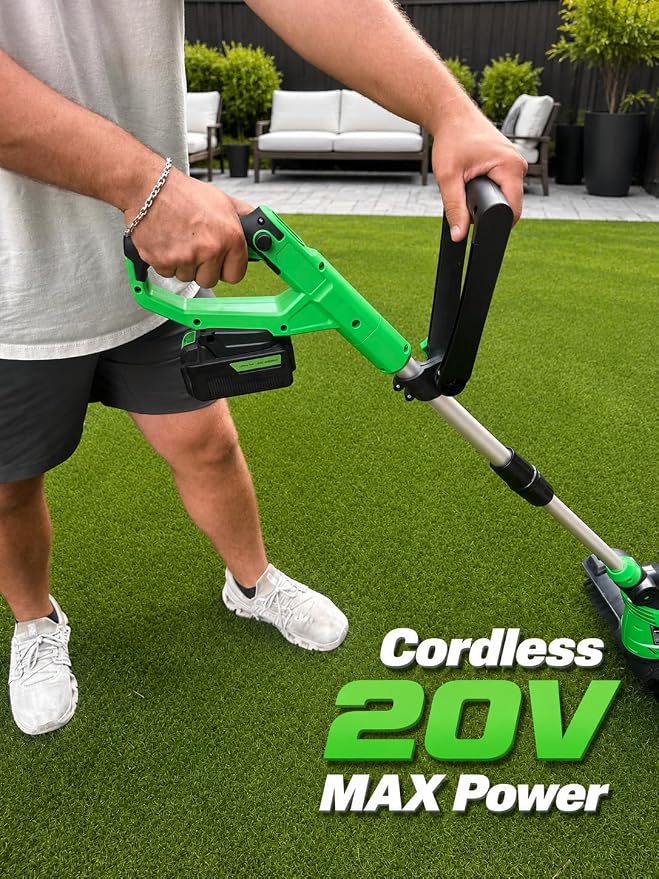 Fiber Lift Pro™ Cordless Artificial Turf Brush | 20V Power Sweeper for Lifting Turf Fibers, Removing Debris & Rejuvenating Grass