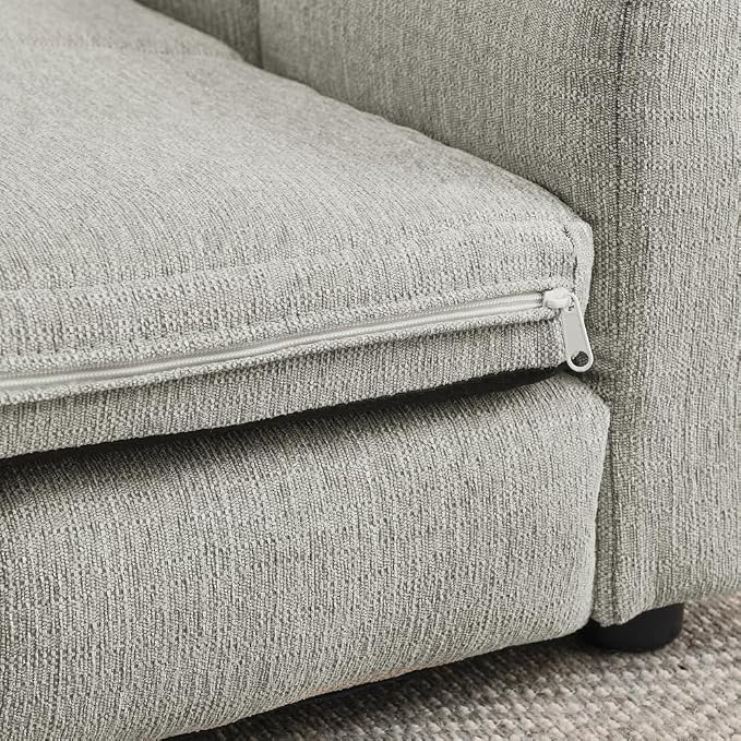 Dog Couch Bed with Backrest and Armrest, Durable Pet Sofa with Soft Foam Cushion, Elevated Dog Couch Bed with Legs for Medium and Large Dogs, Beige
