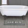 Mohawk Home Hers Pewter 1' 8" x 2' 10" Bath Mat