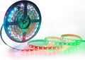 ALITOVE RGB LED Strip Light 32.8ft 24V WS2811 Addressable RGB IC 600LEDs | Color Changing 24 Volt LED Light Strip, Programmable Rope Light, Cuttable Flexible Tape Light, IP20, No Power Supply