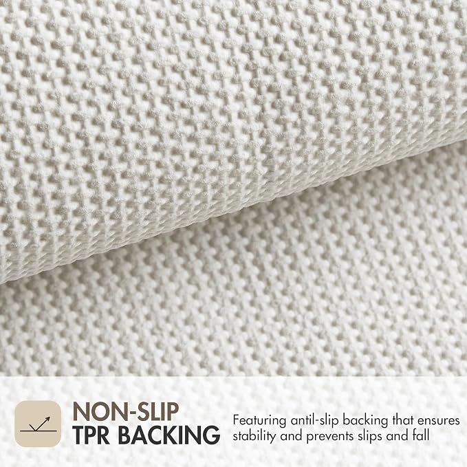 Madison Park Tufted Pearl Channel Absorbent Bathroom Rugs Non Slip Washable Bath Mat Shaggy Rugs For Bathroom Bedroom Plush Thick Soft Machine Wash Rubber Back Wheat 21x34" 1 piece
