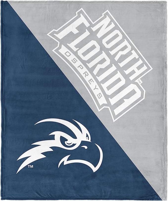 Northwest NCAA Silk Touch Throw Blanket, Ultra Soft Plush Polyester, Lightweight Warm Decorative Fan Gift, 46 x 60 in