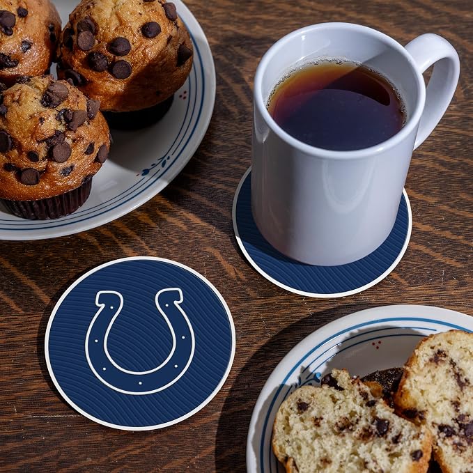 Rico Industries NFL Football Classic Favorites: PVC Coaster Set (4-Pack)