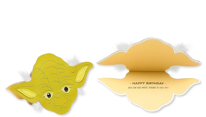 Papyrus Star Wars Birthday Card Assortment, BB-8 and Yoda (3-Count)