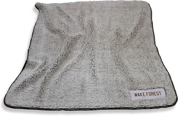 Logo Brands NCAA Frosty Fleece Blanket (50" x 60") – Soft & Warm Sherpa Material with Team Logo, Team Color Trim, Great Gift for Alumni & Students