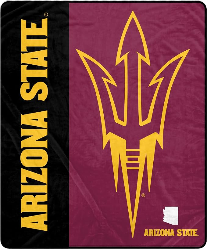 Proformance Home NCAA Arizona St Sun Devils Endzone Ultra Soft Tailgate Throw