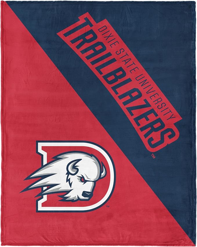 Northwest NCAA Silk Touch Throw Blanket, Ultra Soft Plush Polyester, Lightweight Warm Decorative Fan Gift, 46 x 60 in