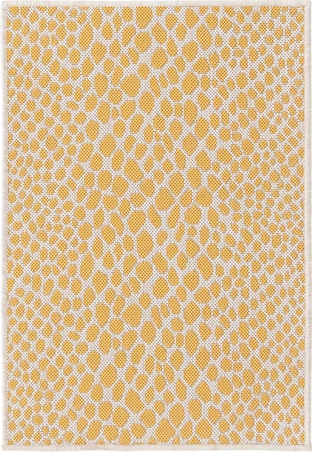 Unique Loom Outdoor Collection Area Rug - Cape Town (2' 2' x 3' 1' Rectangle, Yellow Ivory/ Ivory)