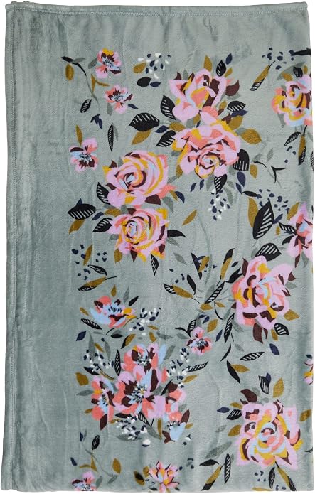 Vera Bradley Women's Fleece Throw Blanket – Soft Plush Blanket for Couch, Bedroom & Home Décor