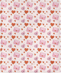 NORTHWEST Valentine's Day, Send My Love, Silk Touch Throw Blanket 50 x 60 Inches