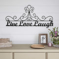 Metal Cutout-Live Laugh Love Decorative Wall Sign-3D Word Art Home Accent Décor-Modern Rustic or Vintage Farmhouse Style by Lavish Home