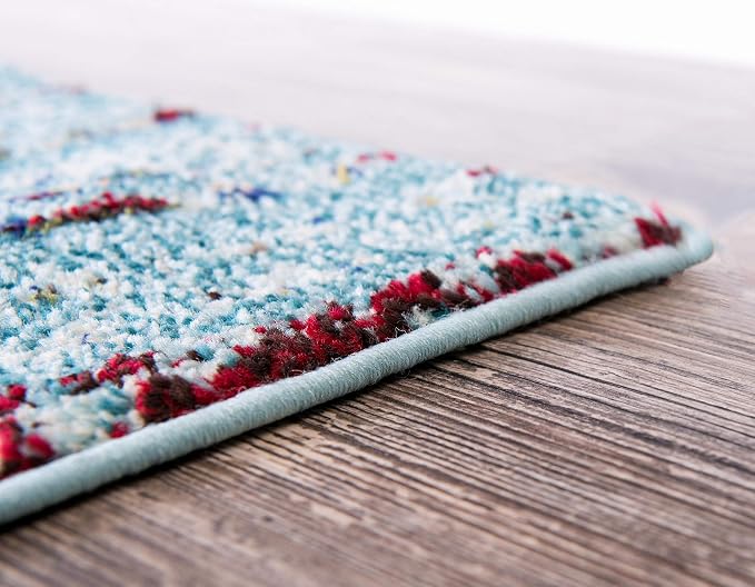 Unique Loom Outdoor Solid Collection Area Rug (9' x 12' 2" Rectangle Rust Red/Beige)