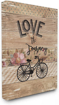Stupell Industries Journey Bicycle Floral, 16 x 20 Inch Canvas Wall Art | Stupell Industries | 16 x 20 Inches, Easy to Hang and Sturdy, Made in USA, by Jo Moulton