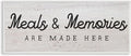 Meals and Memories Kitchen Sign, 13 x 30 Inch Framed Giclée Print | Stupell Industries · By Lil' Rue · Ready to hang · Rustic charm for kitchen or dining room · Made in USA