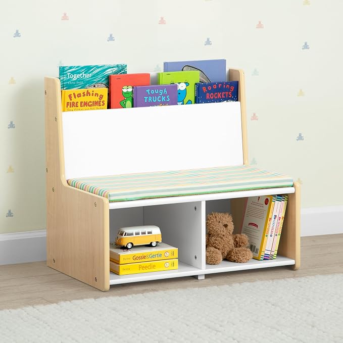 Delta Children - GapKids Reading Nook with Padded Bench - Greenguard Gold Certified, Pastel