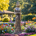 42" Buddha Outdoor Statue, Zen Meditative Figures, Gold-Black Finish | Extra-Large, Durable Weatherproof MGO Sculpture ,for Garden, Patio, Yard, Porch or Indoor, Home Decor Gift