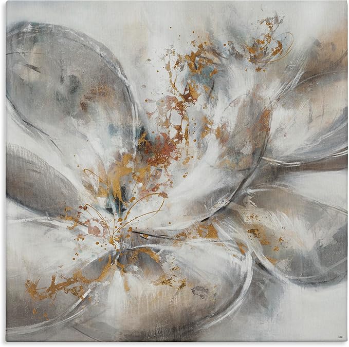Stupell Industries Abstract Floral Bloom, 36 x 36 Inch Canvas Wall Art | Stupell Industries · By K. Nari · Ready to hang · Perfect for living room or bedroom · Made in USA