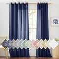 NICETOWN Linen Textured Sheer Curtains 96 inch Long by NICETOWN