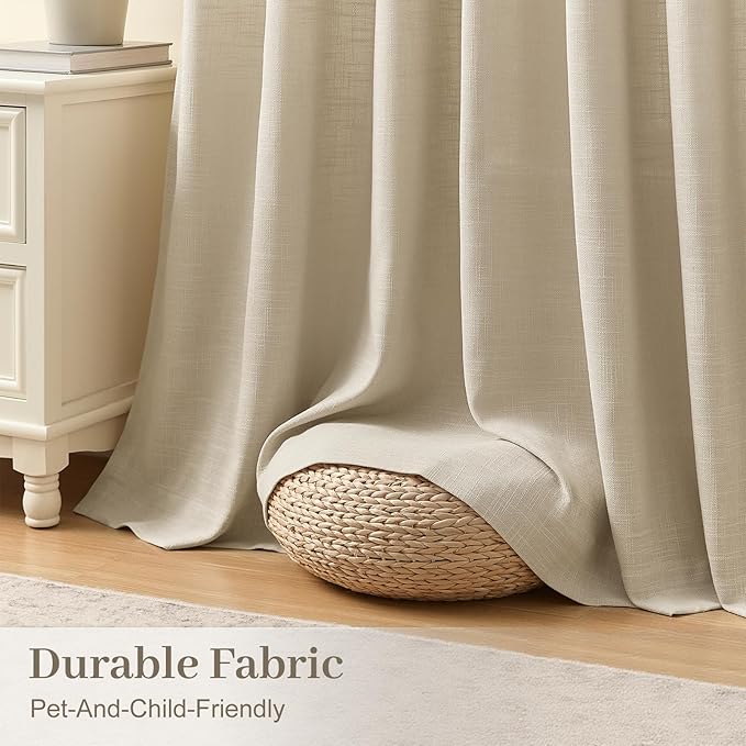 IVAPUPU Pinch Pleated Curtains 90 Inch Long - Image 6