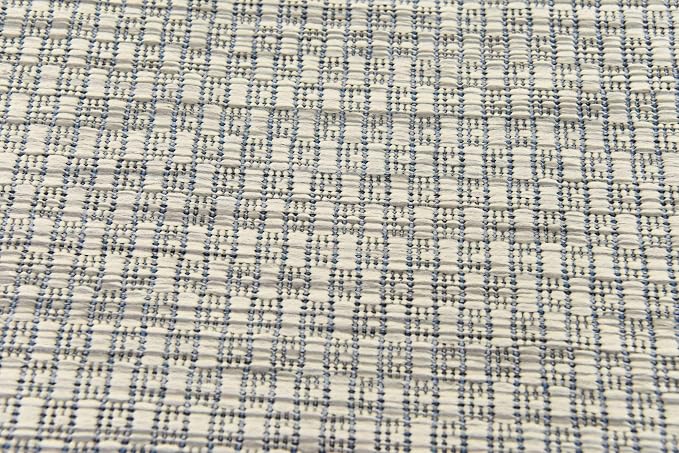 Unique Loom Collection Casual Transitional Solid Heathered Indoor/Outdoor Flatweave Area Rug (2' x 6' 1" Runner, Light Gray/Ivory)