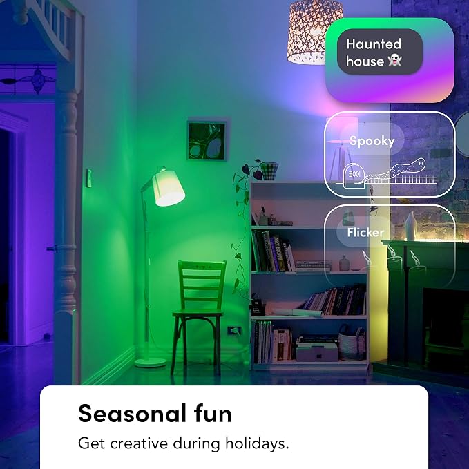 LIFX Color A19 Smart LED Light Bulb, 1100 Lumens, Billions of Colors + Tunable White, Wi-Fi 2.4GHz No Hub Required, Dimmable, Voice & App Control, Compatible with Alexa, Google Home & Siri