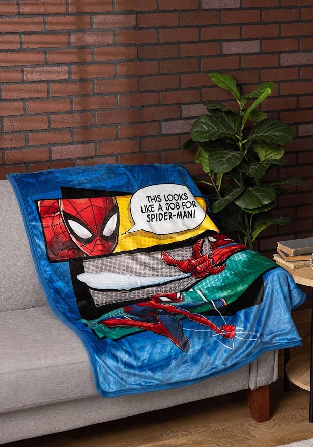 Northwest Spider-Man Silk Touch Sherpa Throw Blanket, 40" x 50", This Looks