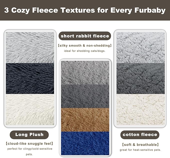 FAMIDGE Plush Cat Couch Bed - Cat Bed for Indoor Cats, Dog Sofa Bed, Short Rabbit Fleece Calming Pet Couch with Removable Cover, Anti-Shedding Pet Sofa for Small/Medium Pets (26×18×12in, Brown)