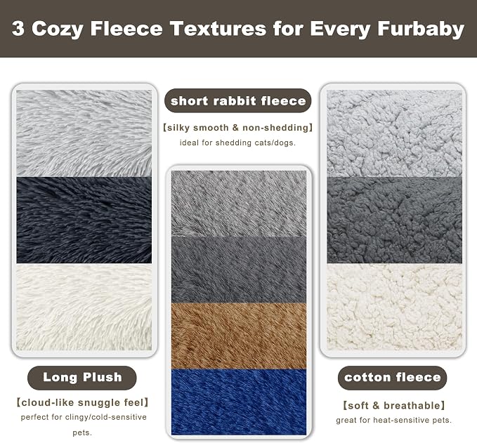 FAMIDGE Plush Cat Couch Bed - Cat Bed for Indoor Cats, Dog Sofa Bed, Short Rabbit Fleece Calming Pet Couch with Removable Cover, Anti-Shedding Pet Sofa for Small/Medium Pets (26×18×12in, Dark Grey)