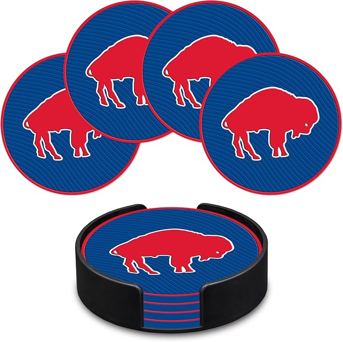 Rico Industries NFL Football Classic Favorites: PVC Coaster Set (4-Pack)