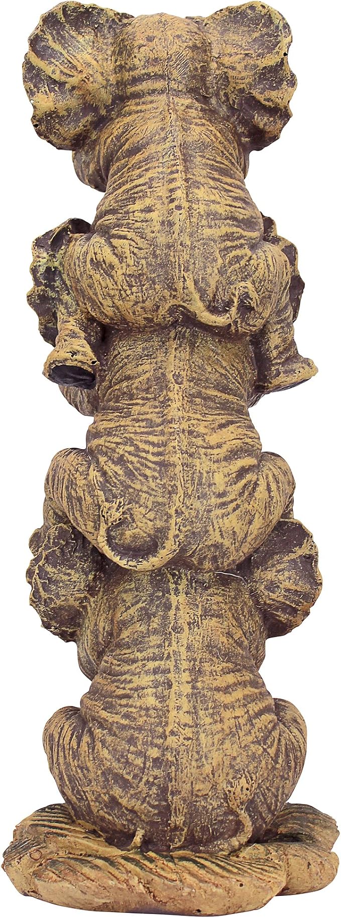 Design Toscano NG33769 Hear-No, See-No, Speak-No Evil Stacked Elephants Collectible Statue, Single,Medium