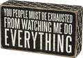 Primitives by Kathy 28618 Lattice Trimmed Box Sign, 20 x 17-Inches, Must Be Exhausted