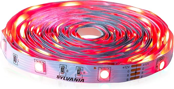 Sylvania LED Mosaic Flexible Light Expansion Kit for Starter Kit with Remote Control, Full Color, 2 2ft RGBW Strips (65483)