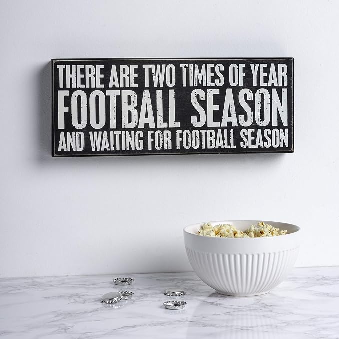 Primitives by Kathy Classic Box Sign, Football Season