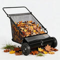 Heavy Duty 26-Inch Push Lawn Sweeper – 4 Fast Spinning Brushes | Height Adjustable, Durable Steel Frame, 7 Cu. Ft. lawn mower, Reduced Plastic Wheels
