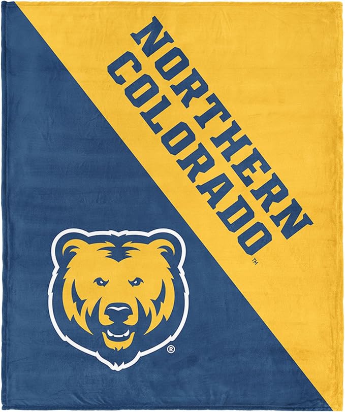 Northwest NCAA Silk Touch Throw Blanket, Ultra Soft Plush Polyester, Lightweight Warm Decorative Fan Gift, 46 x 60 in