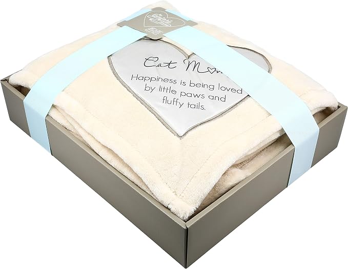 Pavilion Gift Company - Cat Mom Gift Soft Royal Plush Blanket 50x60 Inch